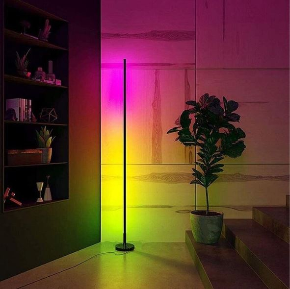 LED floor lamp with remote control and music sensor / 11.5W / RGB+W - multicolored + warm white / IP20 / 120° / 1260Lm / Avide / 5999097943060 / 10-840