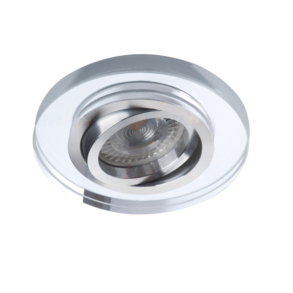 On order! / LED Recessed luminaire MORTA CT-DTO50-SR / excl. Gx5,3/GU10 max 10W / silver / IP20 / Ø95 x 24 mm / mounting Ø75-80 mm / 5905339267160 / 03-6959