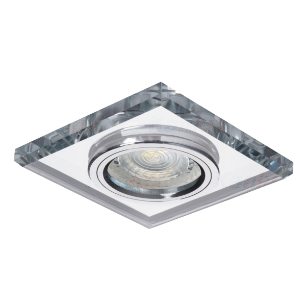 On order! / LED Recessed luminaire MORTA CT-DSL50-SR / excl. Gx5,3/MR16 max 10W / silver / IP20 / 90 x 90 x 28 mm / mounting Ø65-70 mm / 5905339185129 / 03-695