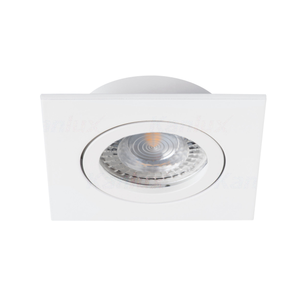 On order! / LED Recessed luminaire DALLA CT-DTL50-W / excl. Gx5,3/MR16 max 10W / white / IP20 / 82 x 82 x 26 mm / mounting Ø70 mm / 5905339224316 / 03-696