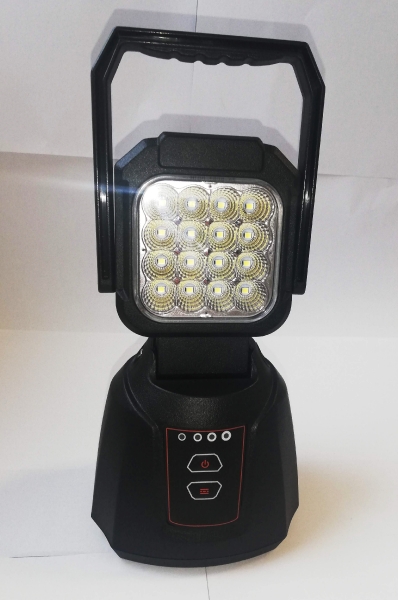 Epistar LED 16W (16 diodes) pārnēsājamais lukturis  