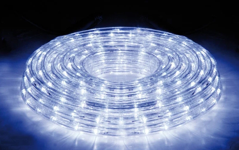 PRICE PER ROLL 100 m NEW GENERATION LED tube strip for outdoors and indoors Duralight / Rope 360° / 100m / 220V / 36diodes/m / 2.8w/m / 13mm / white / IP44 / 4752233007580 / 05-290