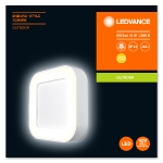 LEDVANCE Ārējais LED sienas gaismeklis Endura Style Square LED ceiling light / wall light  13W  IP44 / white / 4058075205277 /  20-316 :: Fasādes apgaismojums