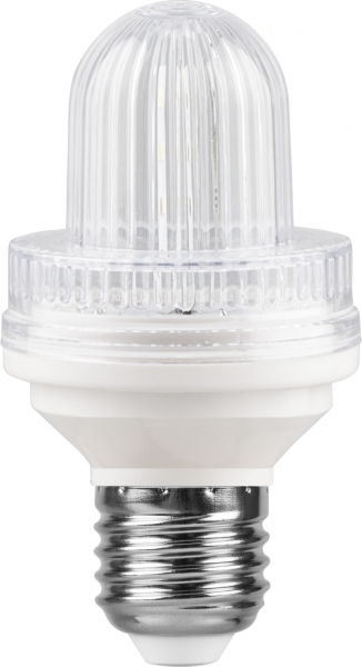 LED Flickering Flashing Light / Strobe Light / Disco Light E27 / 1.2W / 6000K - Cool White / 220° / 220V / 4751027172640 / 01-101