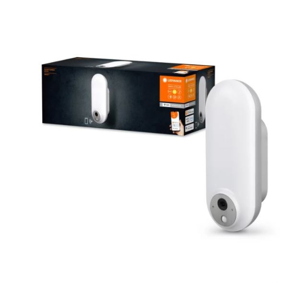 LEDVANCE LED Умная камера видеонаблюдения с датчиком 15W / 3000K - теплый белый / 1000Lm / IP44 / 110° / SMART+ CLOUD CAMERA / 4058075763401 / 20-9731