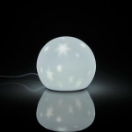 LED silikona lampa / 0.4W / MOON / white / iebūvēts akumulators / 5901508312983/ 70-217   :: LED naktslampas