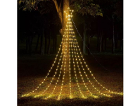 LED Ziemassvētku iekštelpu un ārtelpu virtene ar zvaigzni egles dekorēšanai / 2.1m / 3.6W / IP44 / WW - silti balta / 212 LED diodi / 2000509534868 / 19-617 :: LED Ziemassvētku virtenes