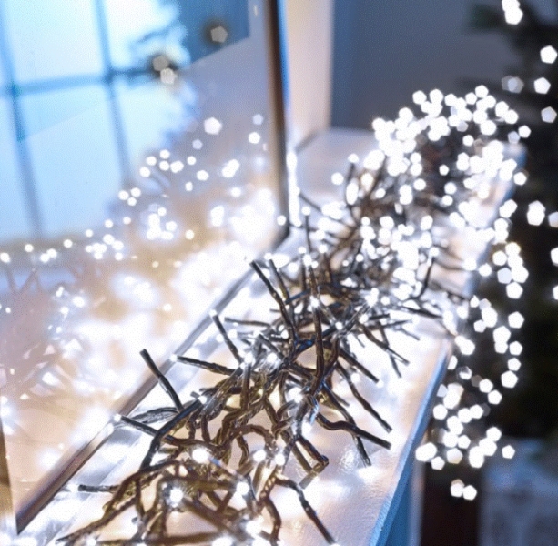 Indoor LED Christmas garland 5m / 50 diodes / 1.7W / IP44 / CW - cold white / 19-376 / 4752233006972