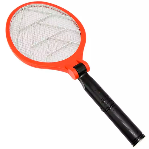 Foldable manual fly swatter - insect repellent lamp / 3W / 2xAA / 4752128074918 / 11-052