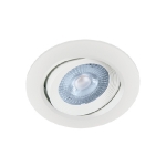 MONI LED C Iebūvējams SMD apaļš gaismeklis / balts / 5W / 3000K  / 400Lm / 5901477332296 / 03-736 :: LED iebūvējamie gaismekļi ar regulējamu leņķi