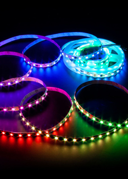 LED strip 5050 / RGB - multicolor / IP65 / 14.4W/m / 60leds/m / 1200lm/m / 5901854772714 / 05-385