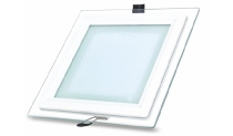 LED iebūvējamais stikla panelis 18W / 1260Lumen / 4000K / 120° / BONA / 4779041460338 / 02-1320 :: Iebūvējamie paneļi ( Kvadrāta forma)