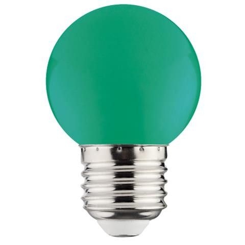 LED Лампа  E27 / 1W / ЗЕЛЕНАЯ / COLOR BULB RAINBOW / Horoz Electric / 8680985533681 / 10-112