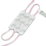 LED modulis 1.5W 145 Lm 12V ar lēcam / 3 x SMD LED 2835 / IP67 / 70x15mm 6000K / 3800156645219 / 05-600 :: LED Moduļi