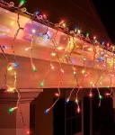 LED Ziemassvētku āra un iekštelpu virtene, lāstekas / 10x0.7m / 432 LED diodes / 6.8W / Multicolor - daudzkrāsaina / 19-392 / 4752233007139 :: LED virtenes lāstekas iekštelpām un mājas fasādei