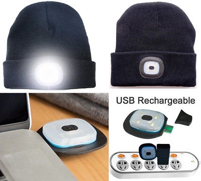 Cepure ar LED gaismu 150Lm, distance 10m, IP44, līdz 4 stundam, lādējama caur USB , tumši zila krāsa / cepure ar LED lukturi / cepure ar integrētu LED apgaismojumu / 5036108287093 / 07-301 