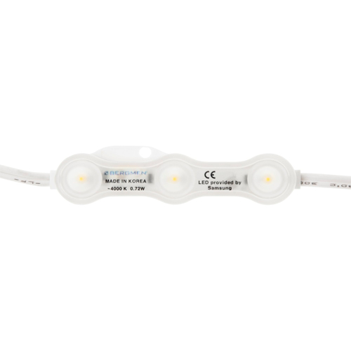 LED modulis ar vadu savienojumiem / 0.72W / 4000K - neitrāli balts / 12V / 160° / IP68 / 5903268413542 / 05-6045