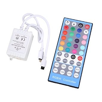 RGBW Инфракрасный контроллер для LED ленты с пультом / Контроллер для многоцветной + белой ленты с пультом / 40 кнопок / 05-084 / 05-098