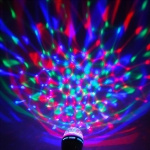 Lāzera projektors E27 telpu apgaismošanai / Rotējoša disko spuldze / 3W / KRISTĀLA / Daudzkrāsains (3 krāsas) / 2000002004790 / 19-498 :: E27