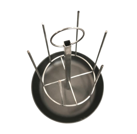 Тритон - керамический аксессуар для тандыра с подставкой и противнем - для овощей и мяса / д-26,5cм / 08-2034