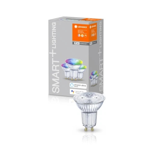LEDVANCE LED spuldze GU10 / 5W / 2700-6500K RGB / SMART+ WiFi SPOT / Multicolour 50 45° / 4058075486058 / 20-8037