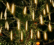 LED Ziemassvētku āra - zem nojumes un iekštelpu virtene zvaigžņu / meteoru lietus / 36LED / 50cm / 5,55m / IP44 / WW - silti balts / 5900779942080 / 19-612 :: LED zvaigžņu lietus