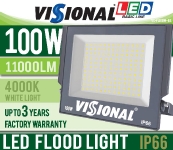 LED ĀRA PROŽEKTORS 100W VISIONAL BASIC Line / 11000lm / IP66 / 4000K / 4751027178529 / 03-479 :: LED prožektori 100W = 1000W halogen