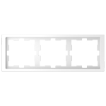 Rāmis 3-v Termoplastmasa Lotosa balts D-Life / Schneider / 3606480890505 / 13-318 :: Slēdžu un rozešu rāmīši