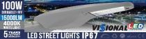 LED VISIONAL PROFESSIONAL ielu apgaismojums 100W / LED ielu laterna 100W / DIMMABLE 1-10V / PHILIPS LED diodi / 15000Lm / 4000K - 840 / IP67 / 4751027178567 / 03-271 :: LED professionālais ielas apgaismojums SAMSUNG / CREE (Projektiem)