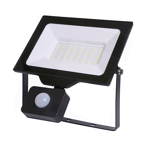 Outdoor LED floodlight with motion sensor Slim SMD / 50W / NW - neutral white / 5000Lm / 4000K / IP44 / PIR / Avide / 5999097953984 / 10-3141