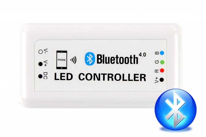 Bluetooth LED Многоцветный Контроллер (RGB) / DC12V-24V / 4 канала (4А/ канал) / <3W / 4751027175566 / 05-087