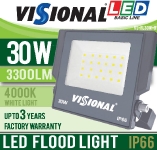 LED ĀRA PROŽEKTORS 30W VISIONAL BASIC Line / 3300lm / IP66 / 4000K / 4751027178505  / 03-477 :: LED prožektori 30W = 300W halogen