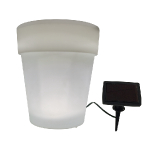 LED gaismeklis ar saules bateriju Puķu pods / IP44 / 4000K / 5901508315601 / 03-873 :: LED dārza dekors