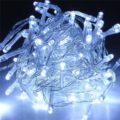 LED indoor Christmas garland 10m / 100 diodes / 3.3W / IP44 / CW - cold white / 19-380 / 4752233007016