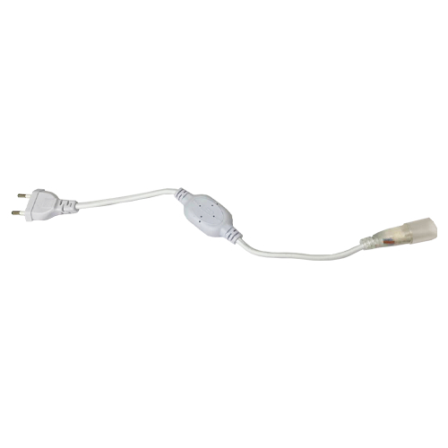 Адаптер питания для круглой неоновой LED ленты / Сетевой шнур для неоновой LED ленты / 220V / 14mm / 50 cm / 2000509535346 / 05-156