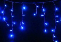 LED Ziemassvētku āra un iekštelpu virtene lāstekas / 13m (gaismas līnija 12m) / 12.36W / 300 diodes / zila / IP44 / 2000002004448 / 19-452 :: LED virtenes lāstekas iekštelpām un mājas fasādei