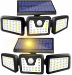 LED āra gaismeklis uz saules baterijām / 20W / 2400mAh / 5902270766912 / 03-877 :: Fasādes gaismekļi