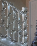 LED Ziemassvētku iekštelpu virtene 5m / 1.7W / IP44 / ZIBSPULDZES EFEKTS / 50 diodes / CW - auksti balta / 19-377 / 4752233006989 :: LED Ziemassvētku virtenes