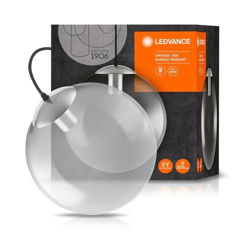 LEDVANCE подвесной светильник E27 / 1906 VINTAGE Bubble Pendant / Glass Smoke / 4058075217362 / 20-7368