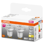OSRAM LED spuldžu komplekts (2gab.)  GU10 / 4.5W / 350Lm / 36° / 2700K / WW - silti balts / LED SUPERSTAR PAR16 / 4058075589025 / 20-1204 :: OSRAM / LEDVANCE  LED spuldzes
