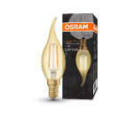 OSRAM LED spuldze E14 / 2.5W / 2400K / 220Lm / 300° / IP20 / Vintage 1906 CLAS BA / 4058075293236 / 20-0147 :: E14 Filament