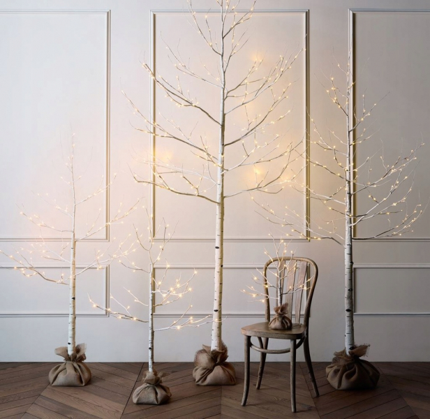 LED Ziemassvētku dekors / 3D bērza Koks / 90cm / 3.6W / WW - silti balta / 5902802917300 / 19-128